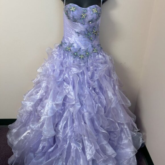 Aspeed Design Lavender Strapless Corset Top Quinceanera Dress - Size XS - Picture 1 of 5